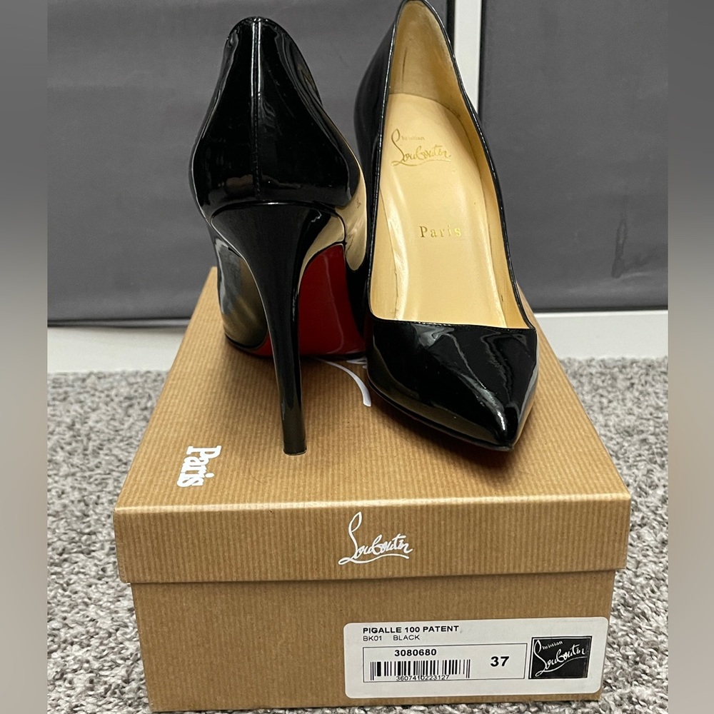 Christian Louboutin Pigalle 100 Patent Black EU37